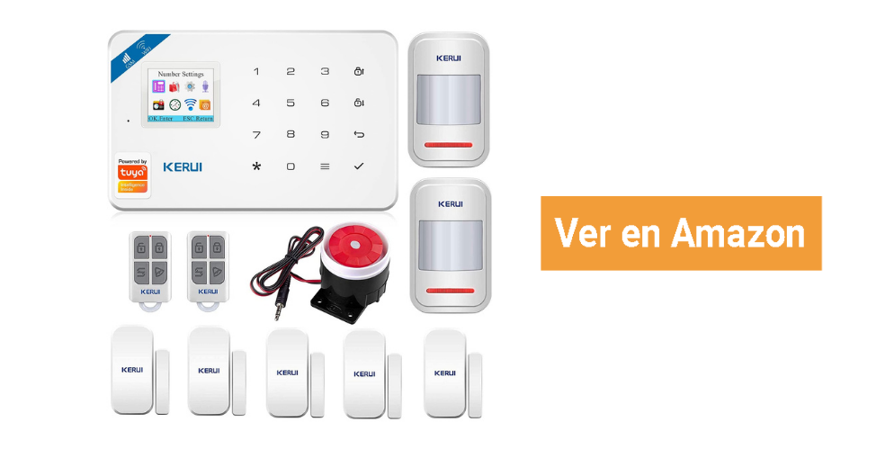 Kits de alarmas automáticas sin rentas aviso a celular - Simple y